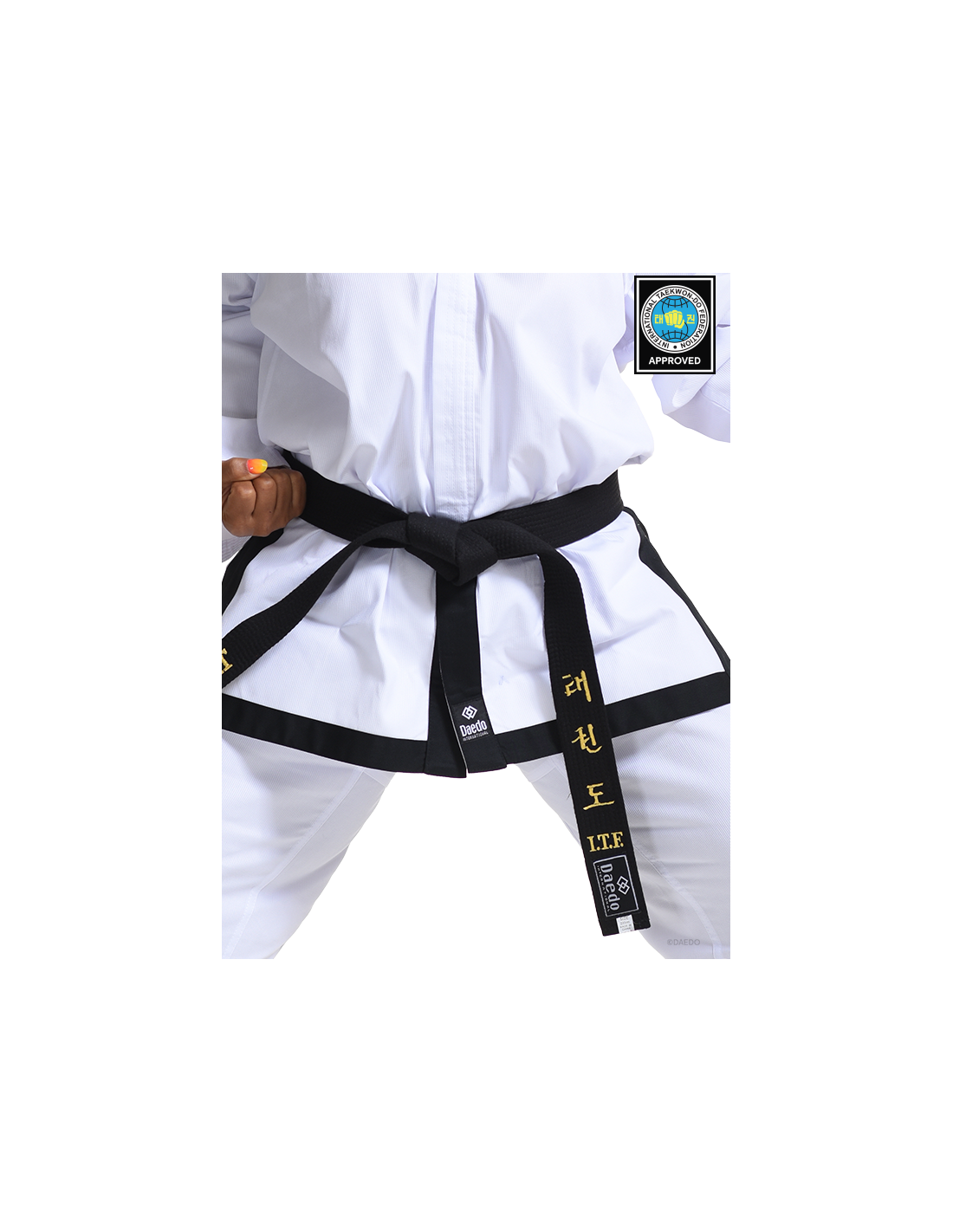 ITF APPROVED DOBOK DAEDO BLACK BELT*++*ITF APPROVED DOBOK DAEDO BLACK BELT